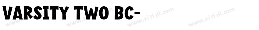 Varsity Two BC字体转换